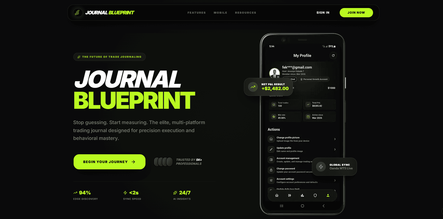 Journal Blueprint Desktop Preview